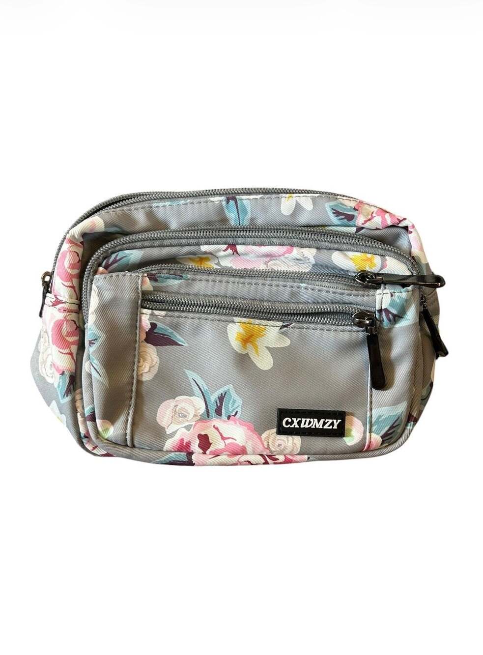 CXWMZY Floral Print Multi-Pocket Fanny Pack Belt Bag